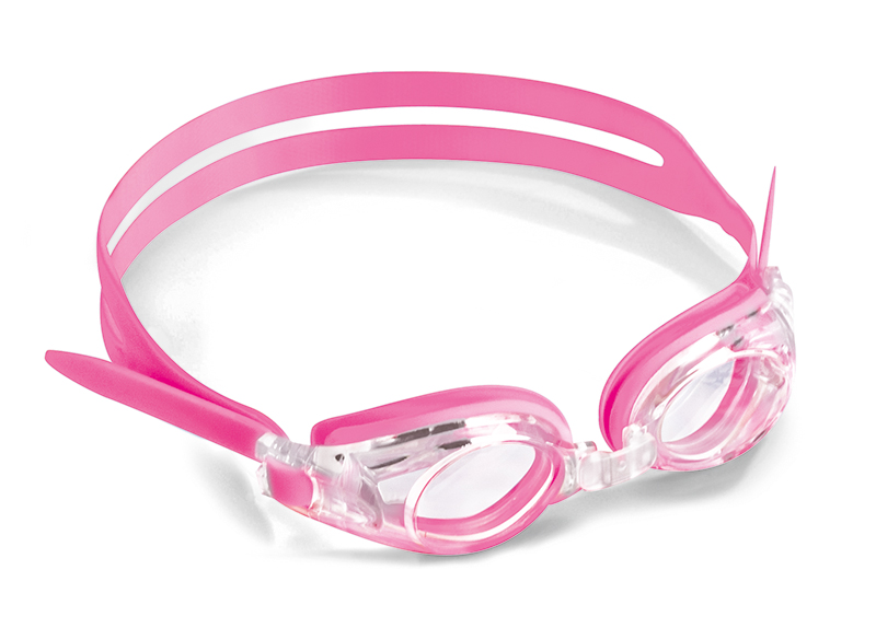 růžové plavecké brýle