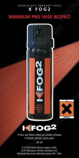 Obranný sprej K-FOG2 aerosolový 63 ml