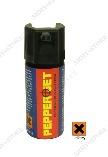 Obranný sprej PEPPER JET 40 ml - tekutá střela