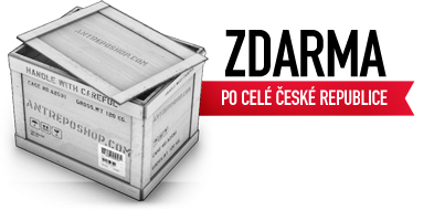 Krabice a nápis doprava po celé české republice zdarma
