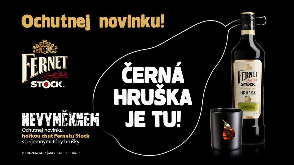 Leták na Fernet černá hruška