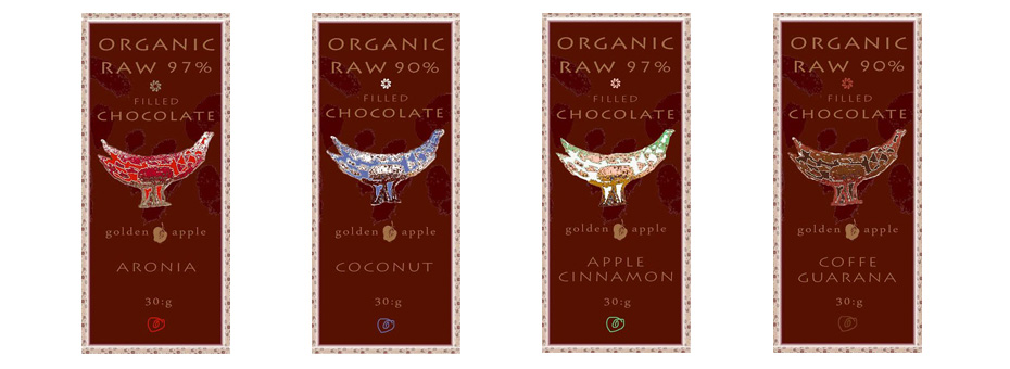 Bio raw čokolády