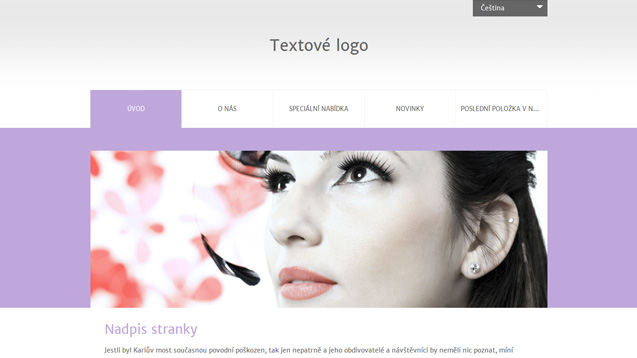webmium šablona kosmetický salon