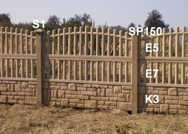 Betonový plot E5,E7,K3,SP150,S1