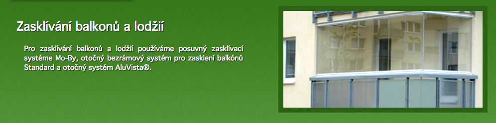 Zasklívání balkonů a lodžií