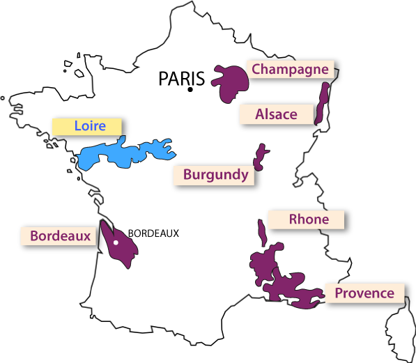 mapa Francie