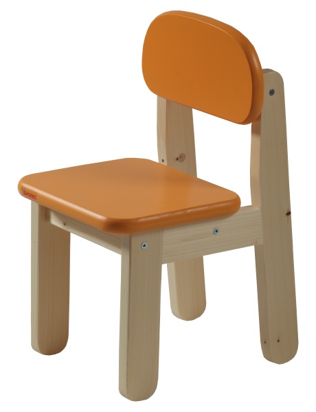 Dětská židle z masivu Puppy oranžová - Dětské židle, hrací stolky