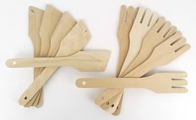dřevěné vidličky