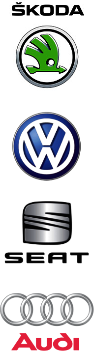 loga auta koncernu VW